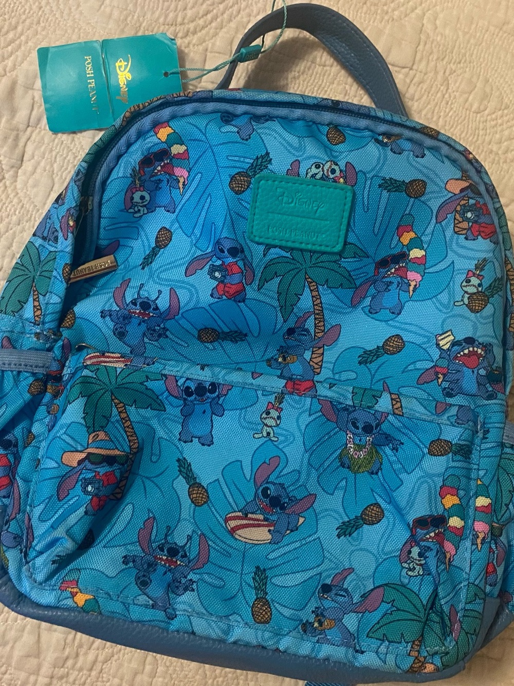 Posh Peanut Blue Lilo & Stitch Kids Backpack
